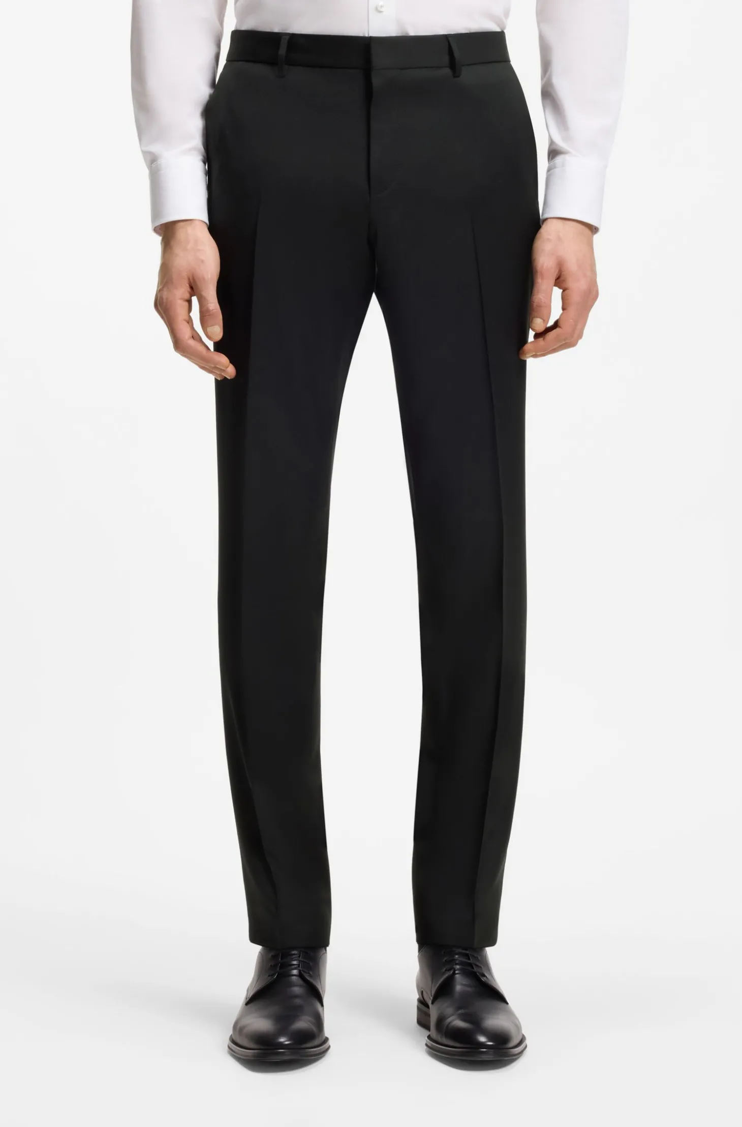 BOSS ONE Extra Slim-Fit Hose aus Schurwoll-Serge