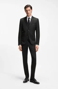 BOSS ONE Extra Slim-Fit Hose aus Schurwoll-Serge