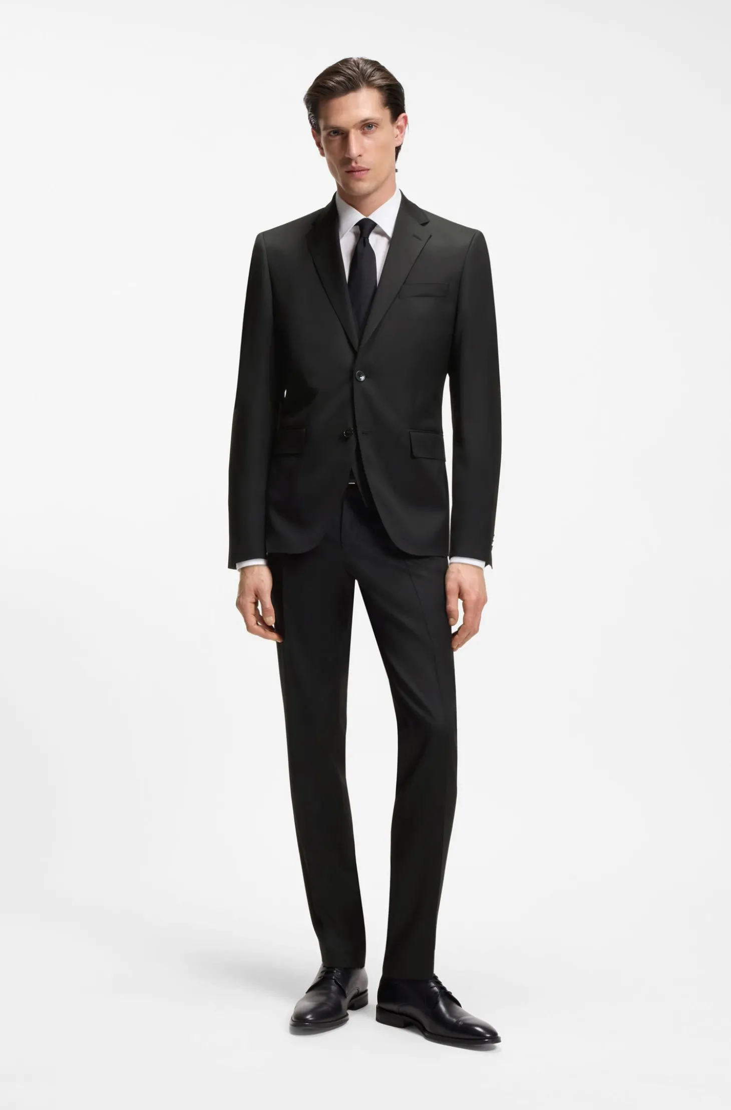 BOSS ONE Extra Slim-Fit Hose aus Schurwoll-Serge