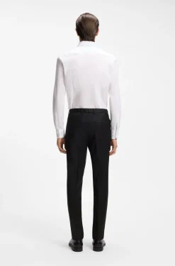 BOSS ONE Extra Slim-Fit Hose aus Schurwoll-Serge