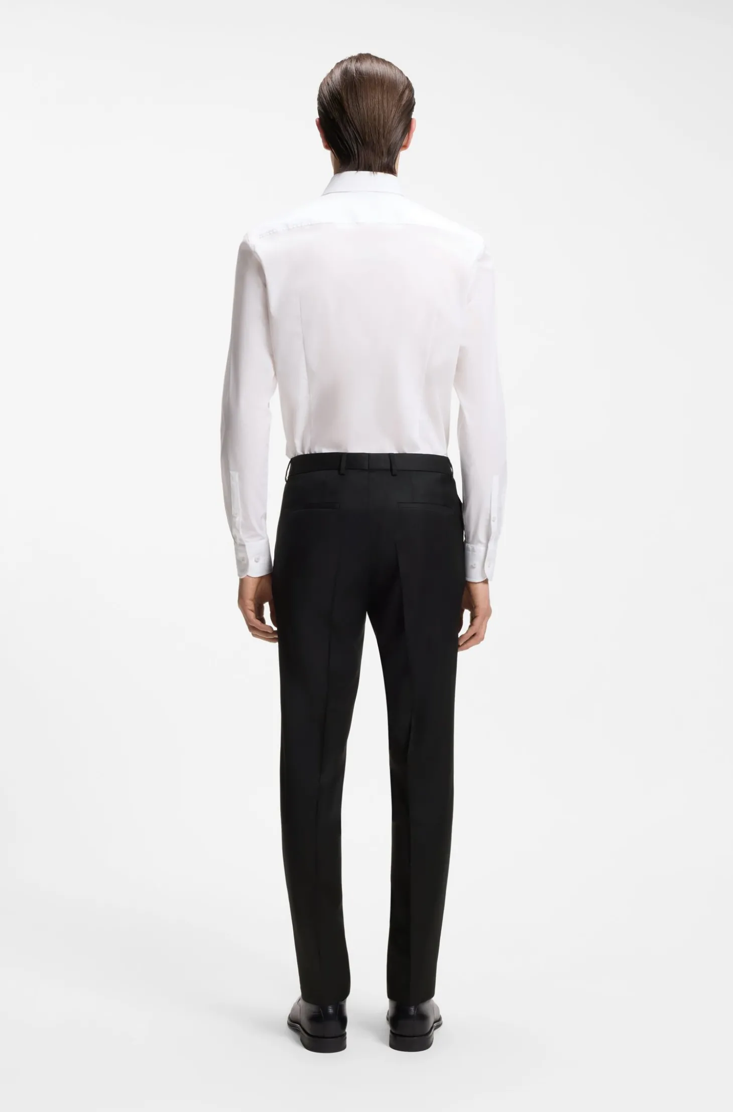 BOSS ONE Extra Slim-Fit Hose aus Schurwoll-Serge