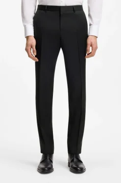 BOSS ONE Extra Slim-Fit Hose aus Schurwoll-Serge
