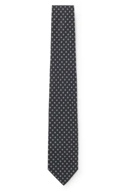 BOSS ONE Gemusterte Krawatte aus Seiden-Jacquard