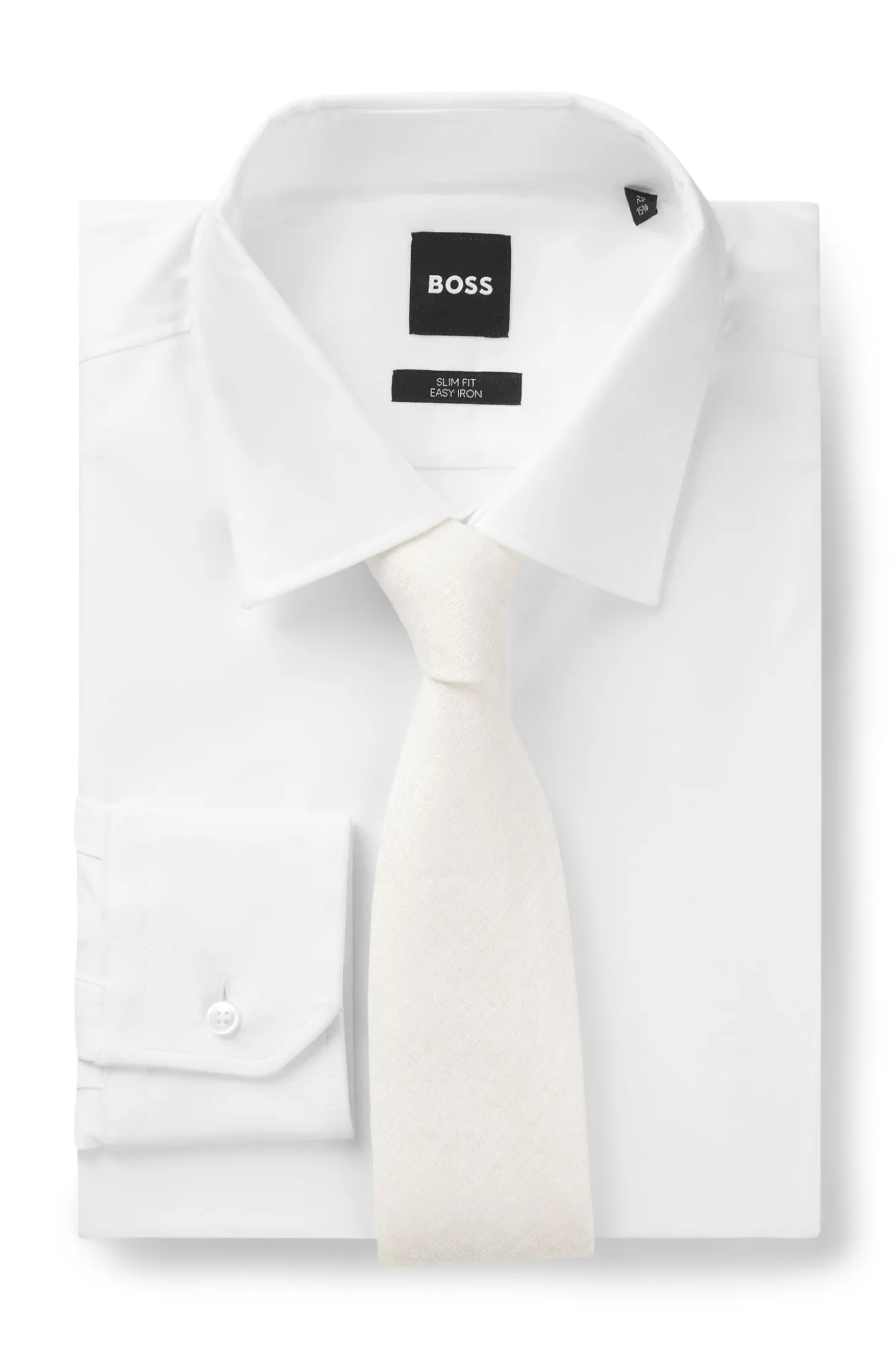 BOSS ONE Krawatte aus Leinen-Seiden-Mix mit Jacquard-Struktur