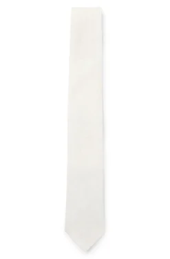 BOSS ONE Krawatte aus Leinen-Seiden-Mix mit Jacquard-Struktur