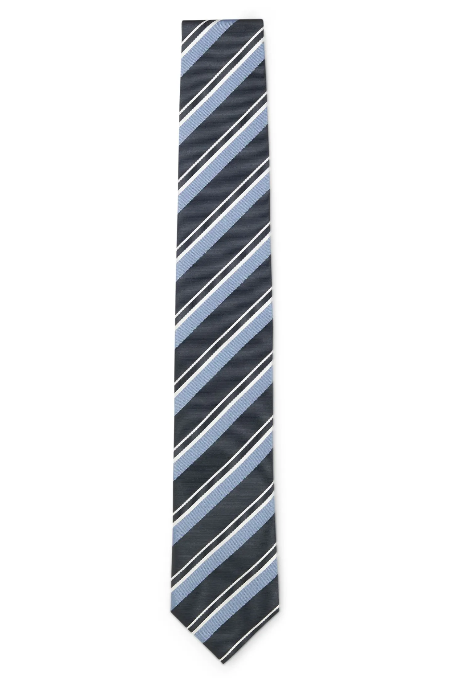 BOSS ONE Krawatte aus Seide mit diagonalen Streifen