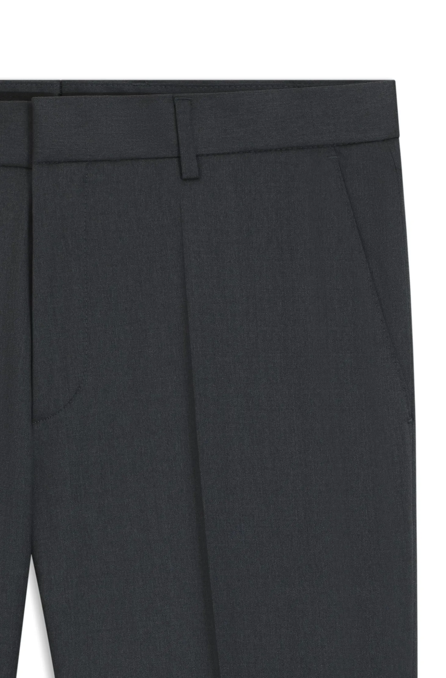 BOSS ONE Regular-Fit Hose aus Schurwoll-Serge