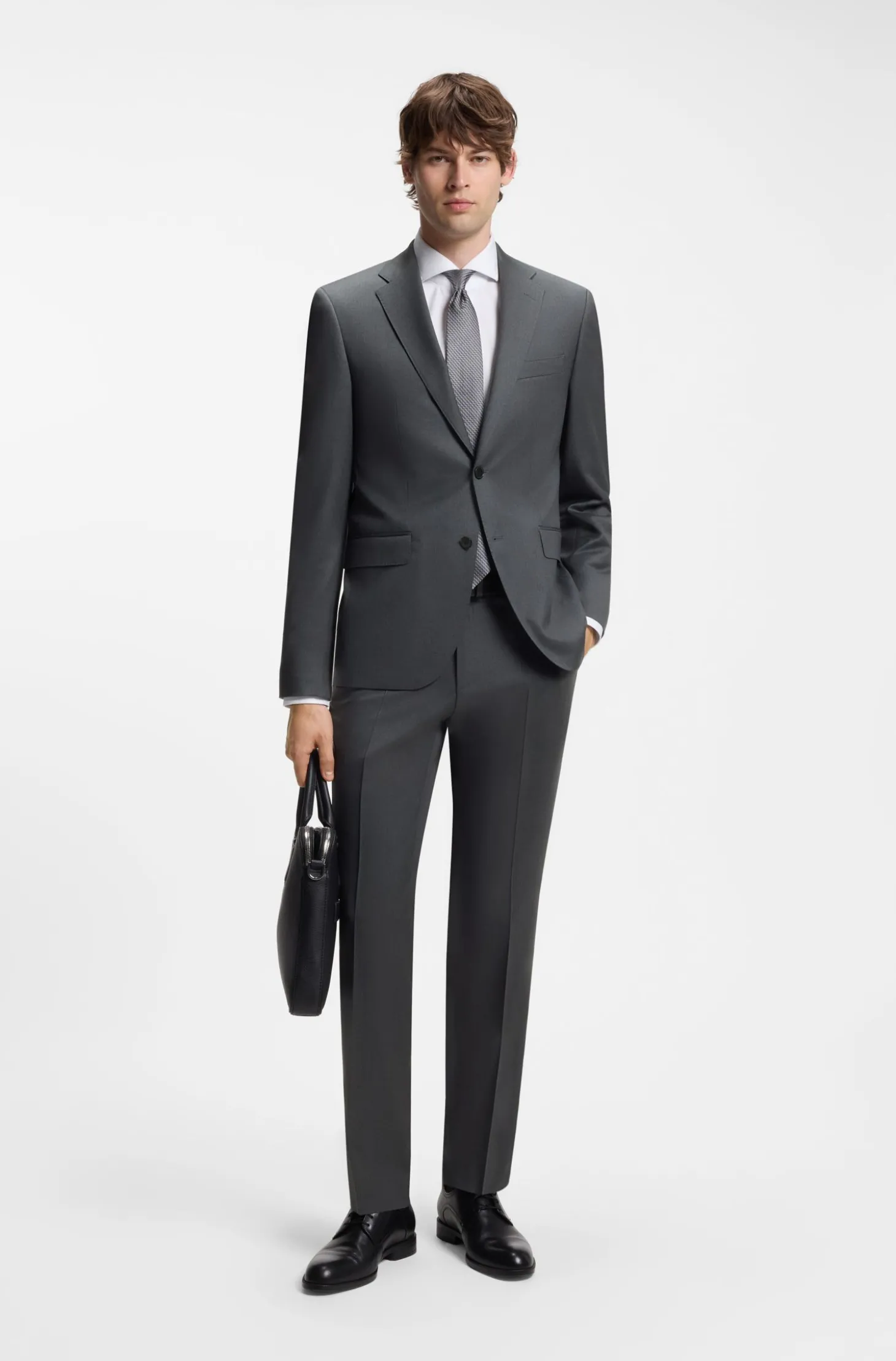BOSS ONE Regular-Fit Sakko aus Schurwoll-Serge