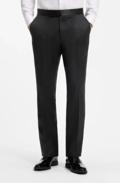 BOSS ONE Regular-Fit Smoking-Hose aus Schurwoll-Serge