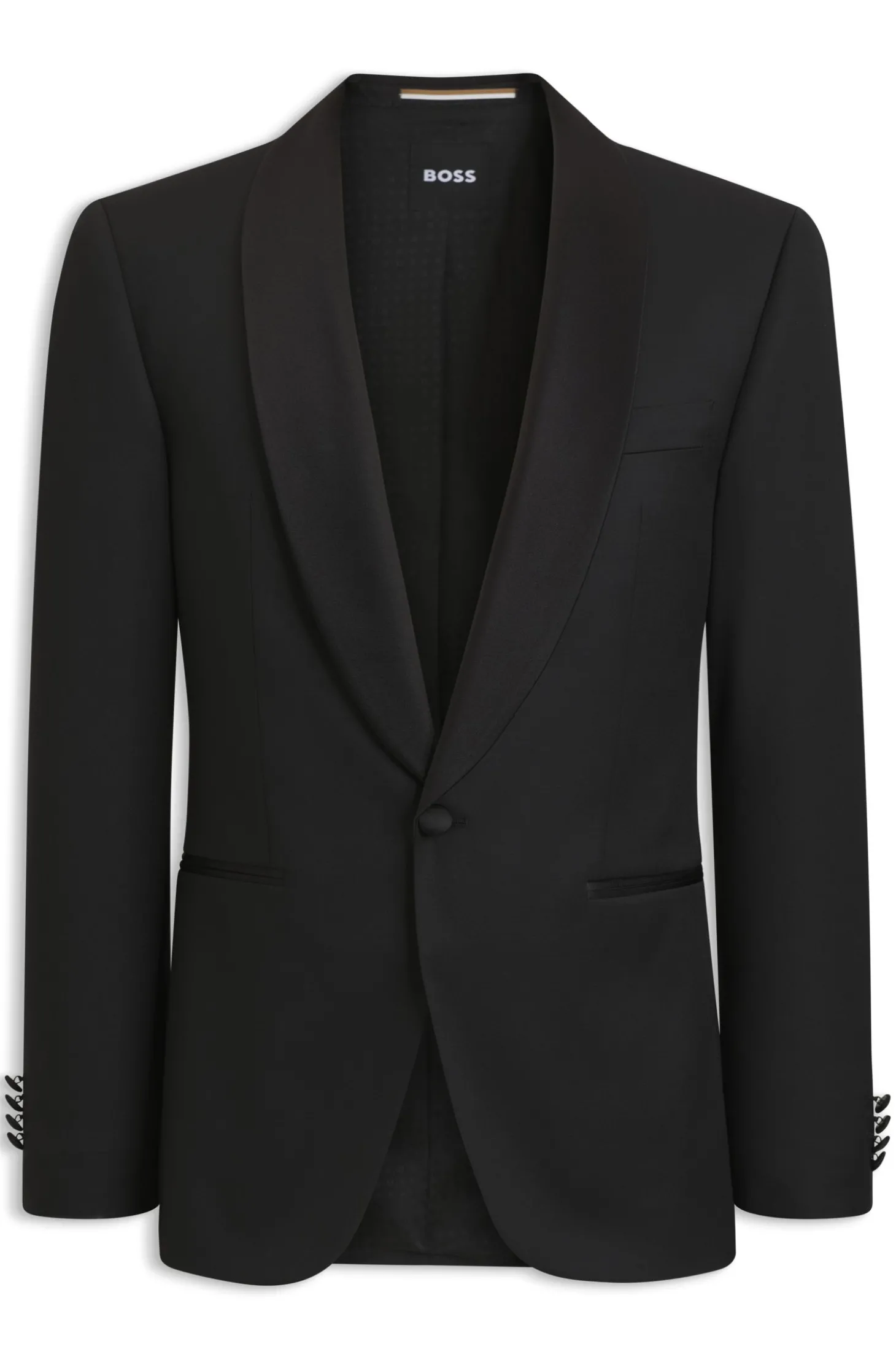 BOSS ONE Regular-Fit Smoking-Jackett aus Schurwoll-Serge