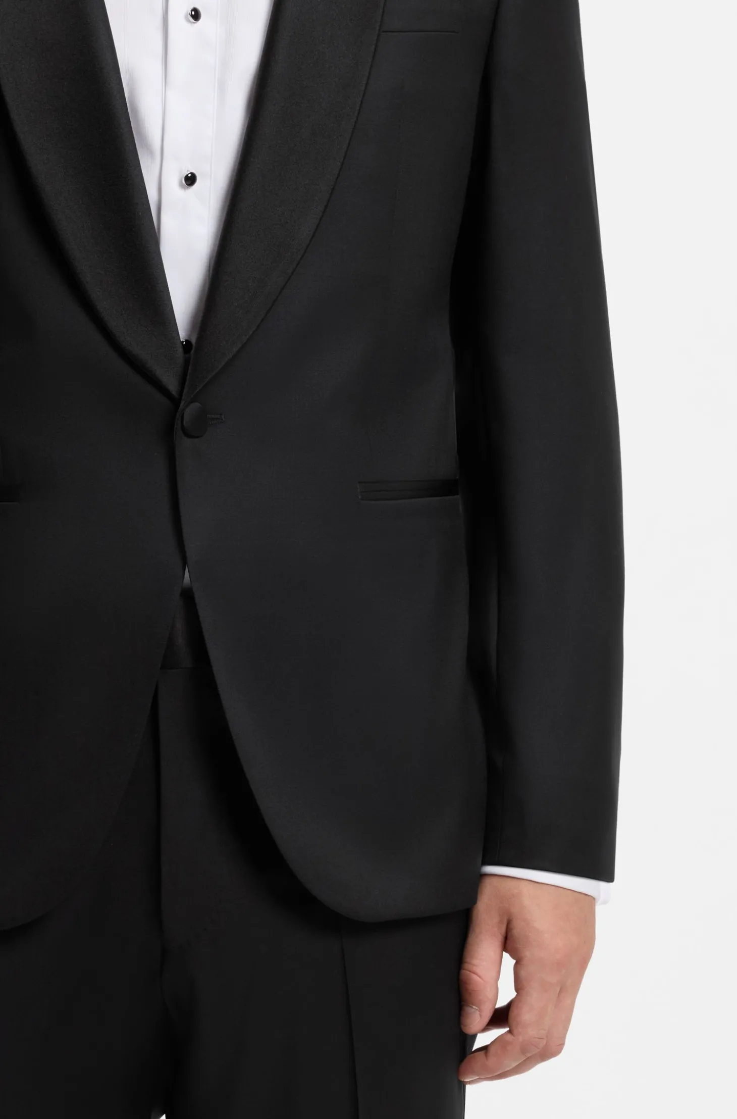 BOSS ONE Regular-Fit Smoking-Jackett aus Schurwoll-Serge