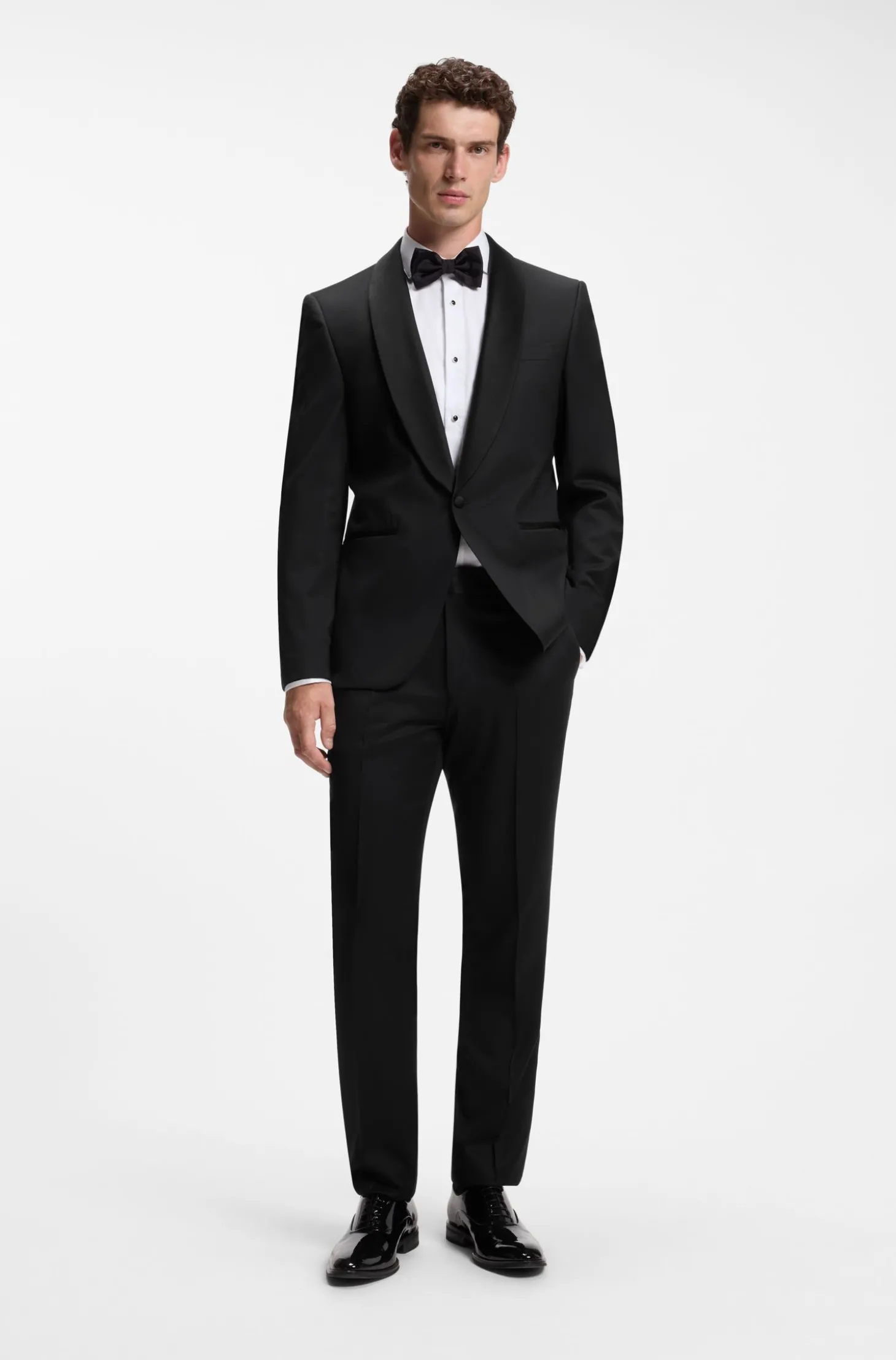 BOSS ONE Regular-Fit Smoking-Jackett aus Schurwoll-Serge