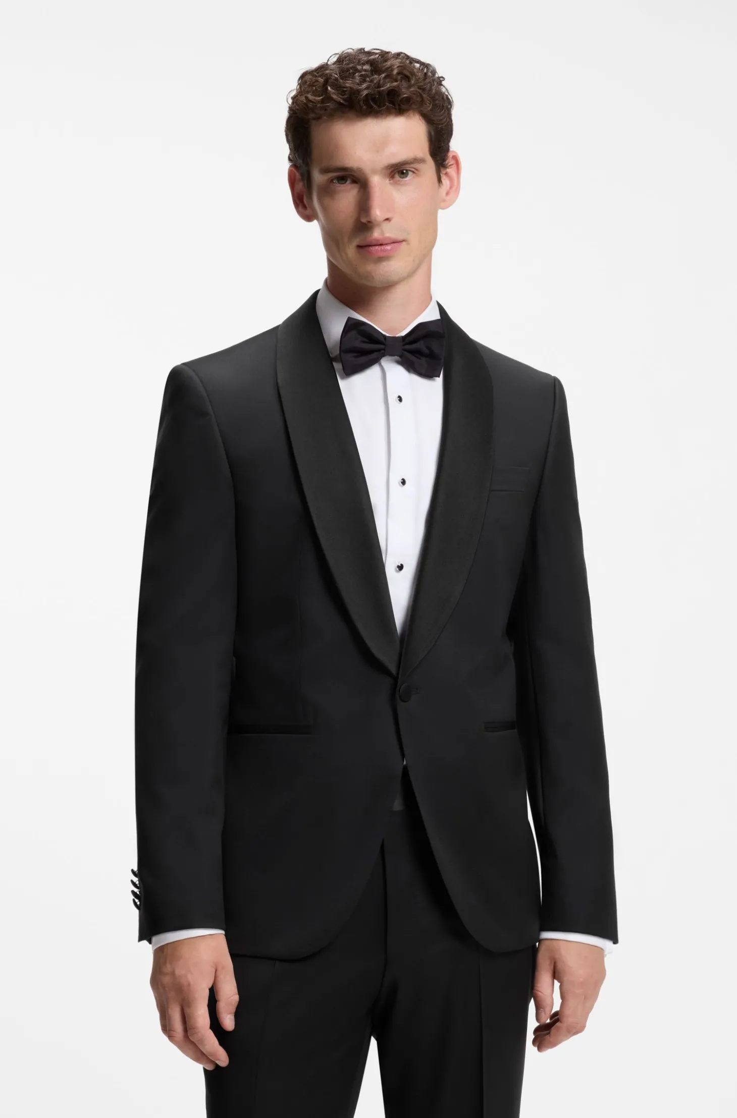 BOSS ONE Regular-Fit Smoking-Jackett aus Schurwoll-Serge