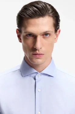 BOSS ONE Slim-Fit Hemd aus knitterfreier Oxford-Baumwolle
