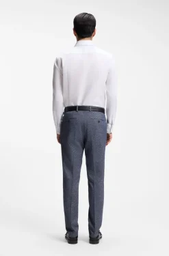 BOSS ONE Slim-Fit Hemd aus knitterfreier Oxford-Baumwolle
