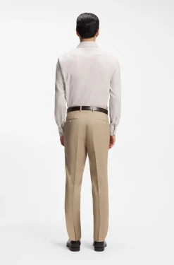 BOSS ONE Slim-Fit Hemd aus strukturiertem Baumwoll-Mix