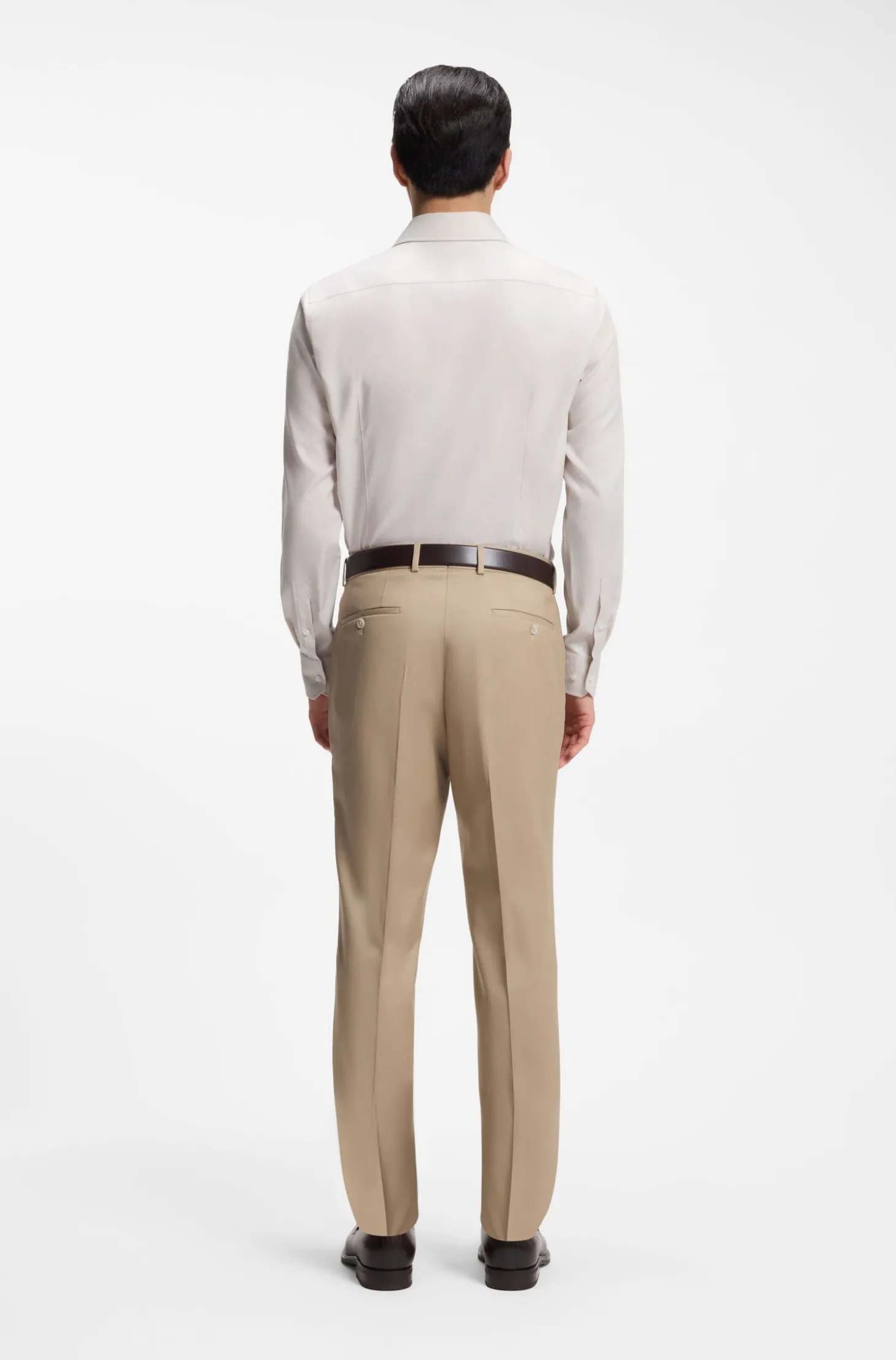 BOSS ONE Slim-Fit Hemd aus strukturiertem Baumwoll-Mix