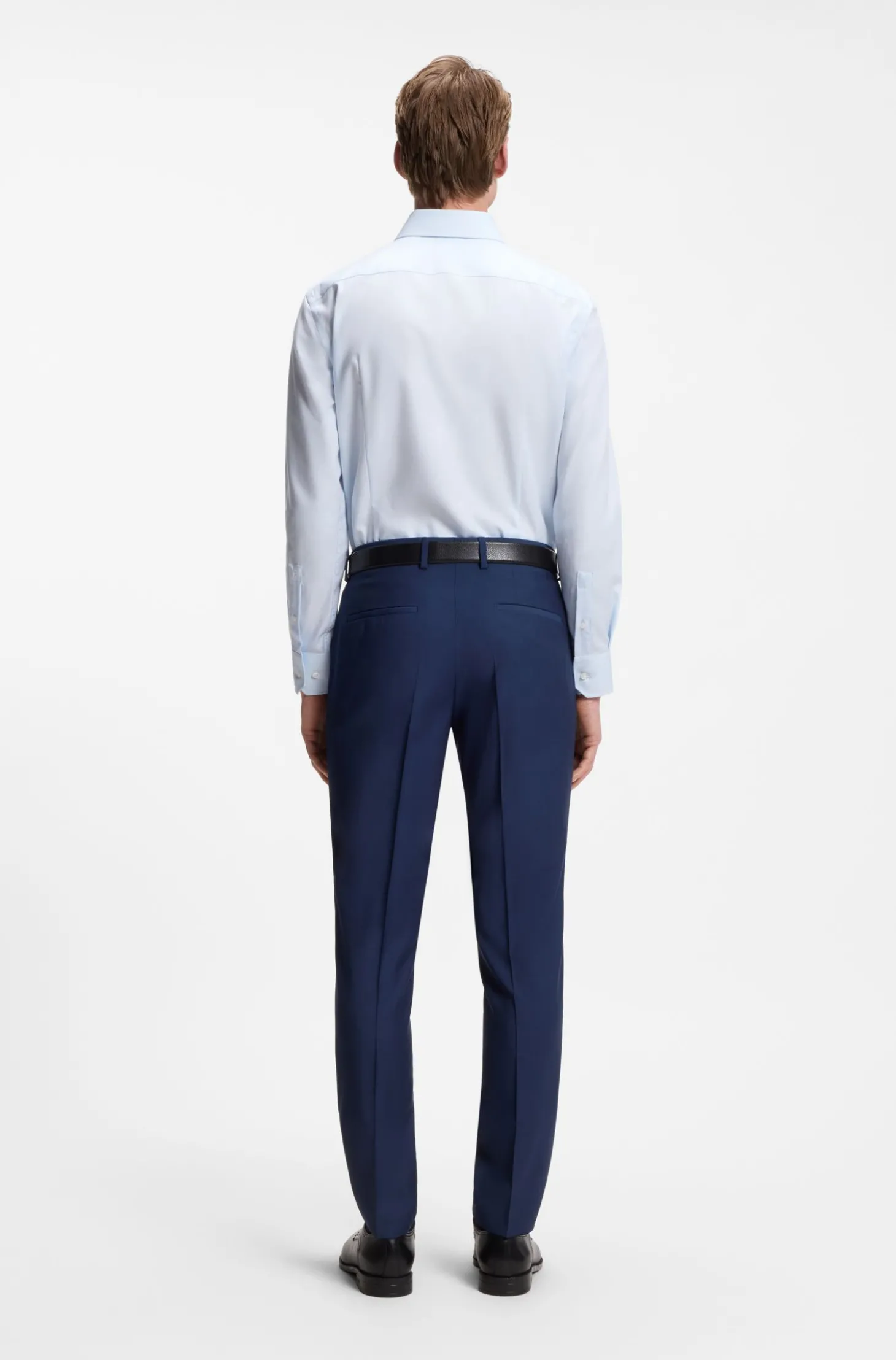 BOSS ONE Slim-Fit Hemd aus strukturiertem Baumwoll-Mix
