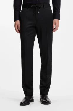 BOSS ONE Slim-Fit Hose aus Schurwoll-Serge