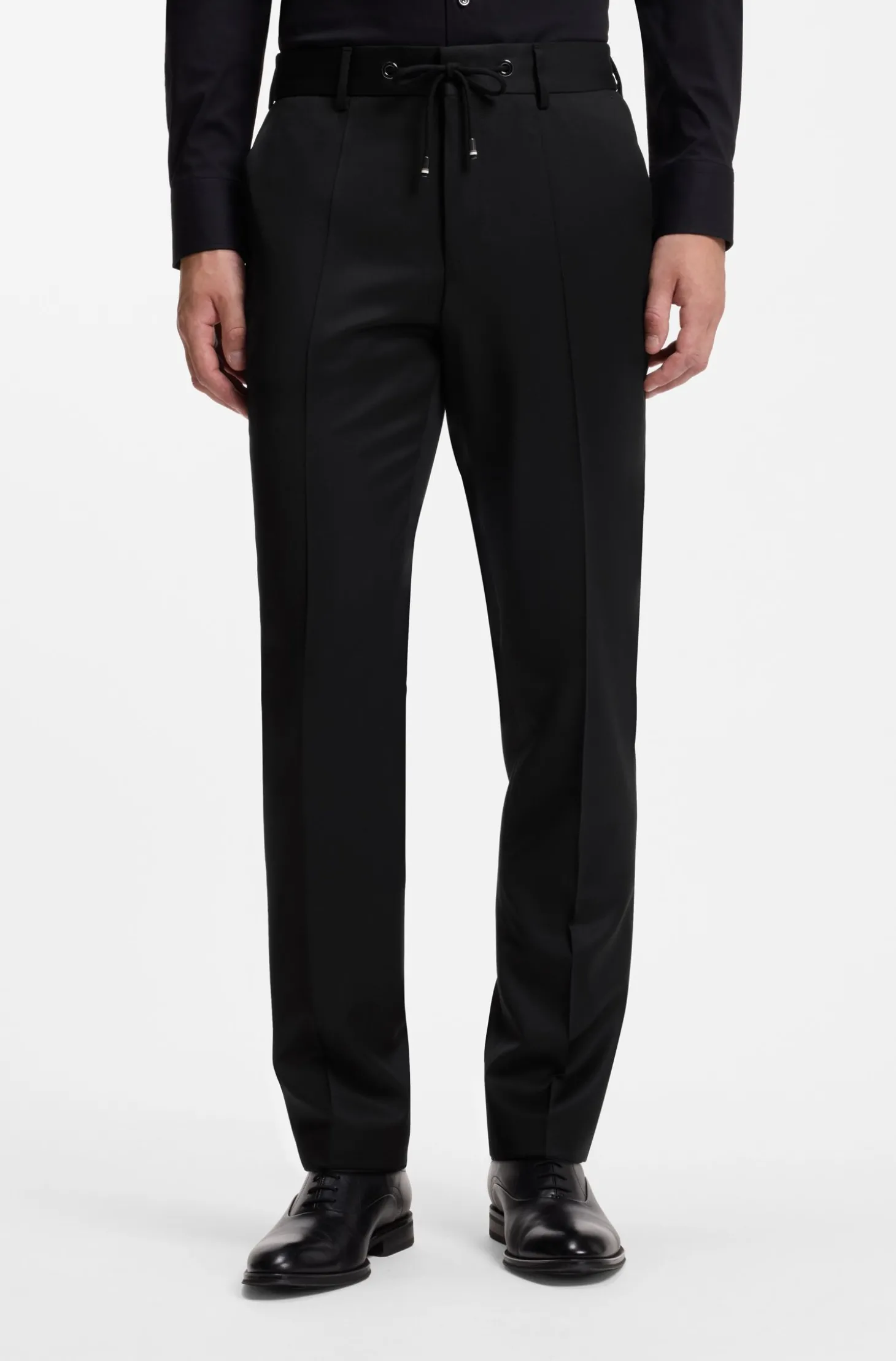 BOSS ONE Slim-Fit Hose aus Schurwoll-Serge