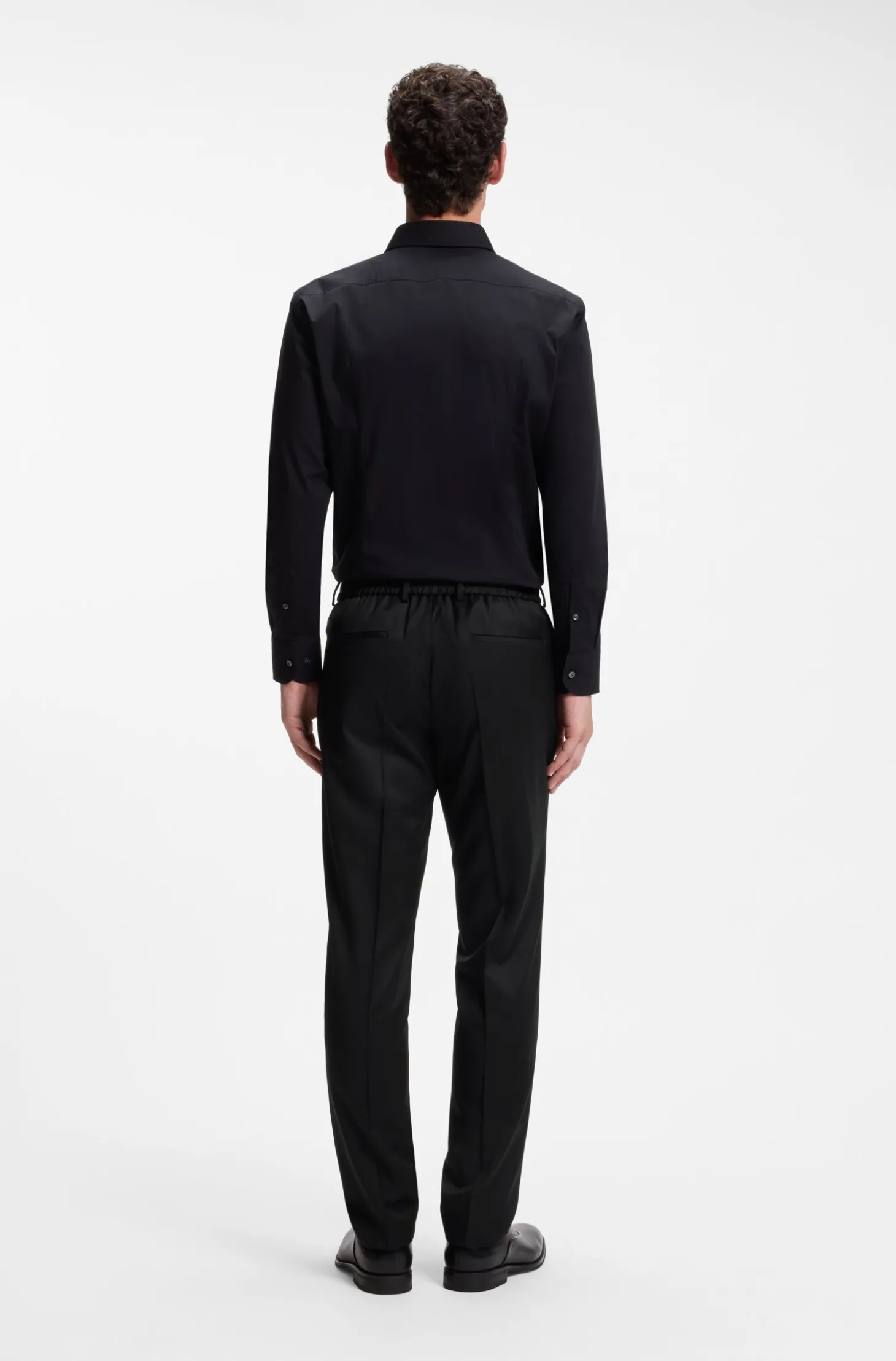 BOSS ONE Slim-Fit Hose aus Schurwoll-Serge