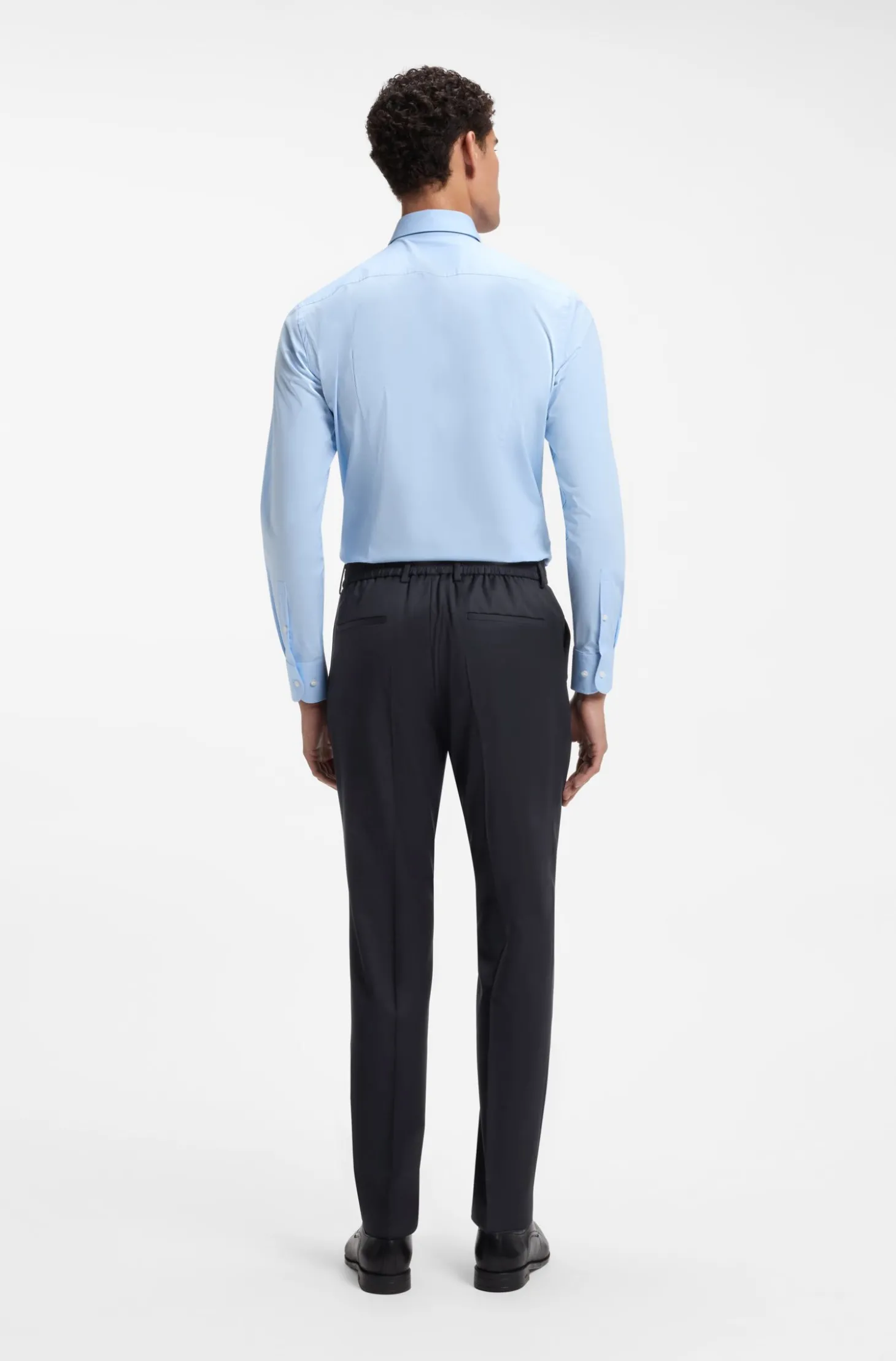 BOSS ONE Slim-Fit Hose aus Schurwoll-Serge