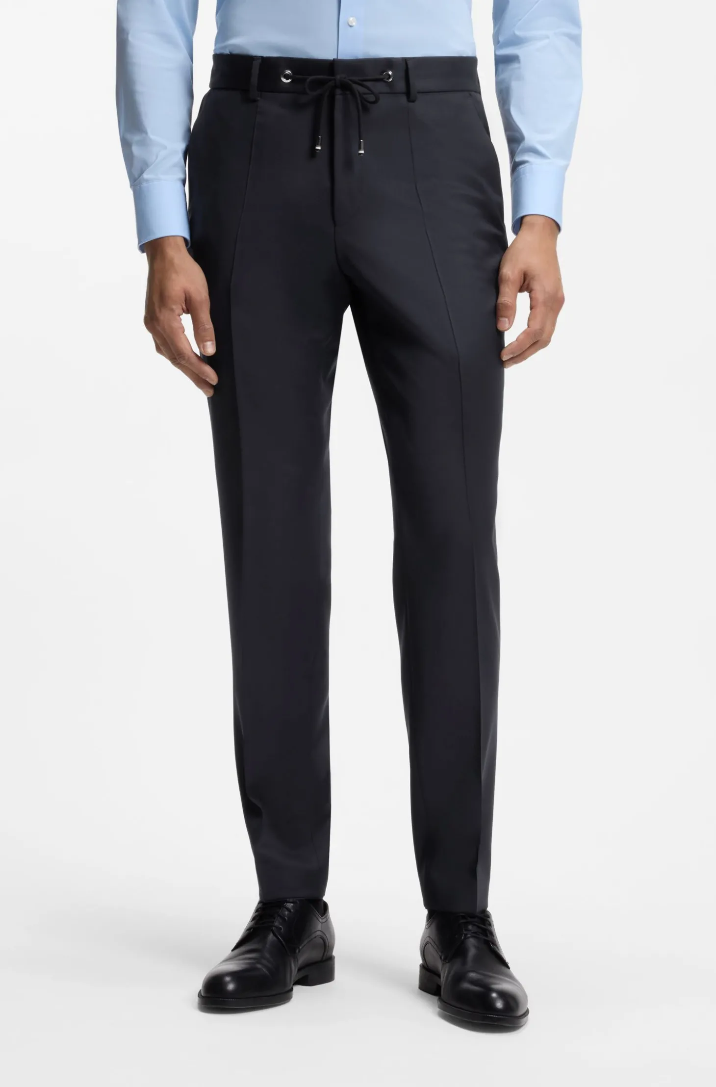 BOSS ONE Slim-Fit Hose aus Schurwoll-Serge