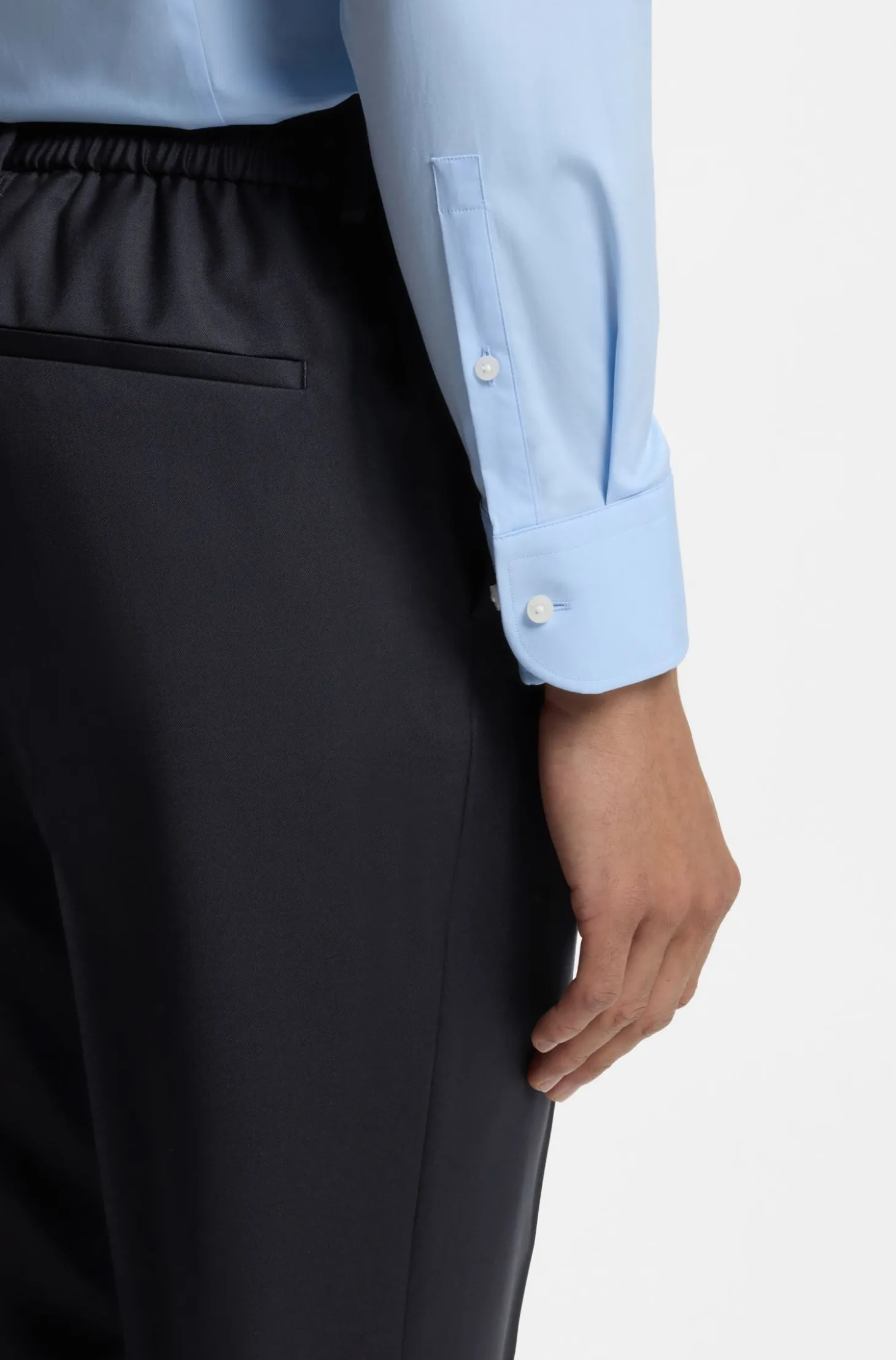 BOSS ONE Slim-Fit Hose aus Schurwoll-Serge