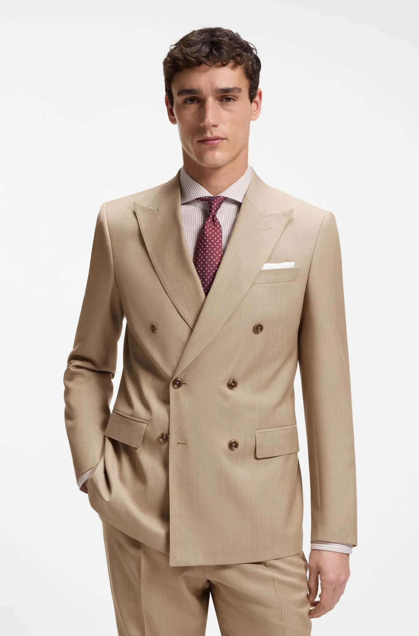 BOSS ONE Slim-Fit Sakko aus Schurwolle