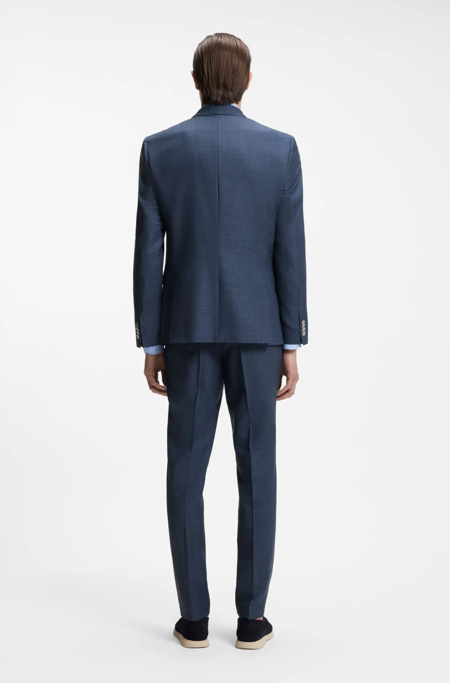 BOSS ONE Slim-Fit Sakko aus Wolle, Seide und Leinen