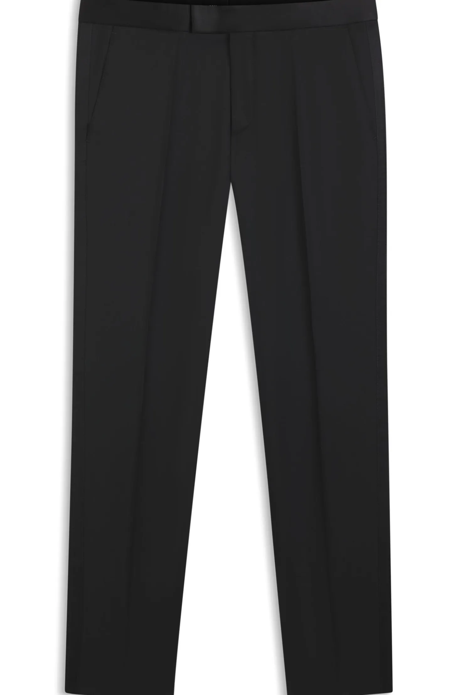 BOSS ONE Slim-Fit Smoking-Hose aus Schurwoll-Serge