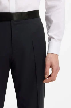 BOSS ONE Slim-Fit Smoking-Hose aus Schurwoll-Serge