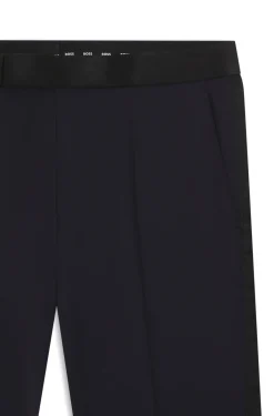 BOSS ONE Slim-Fit Smoking-Hose aus Schurwoll-Serge