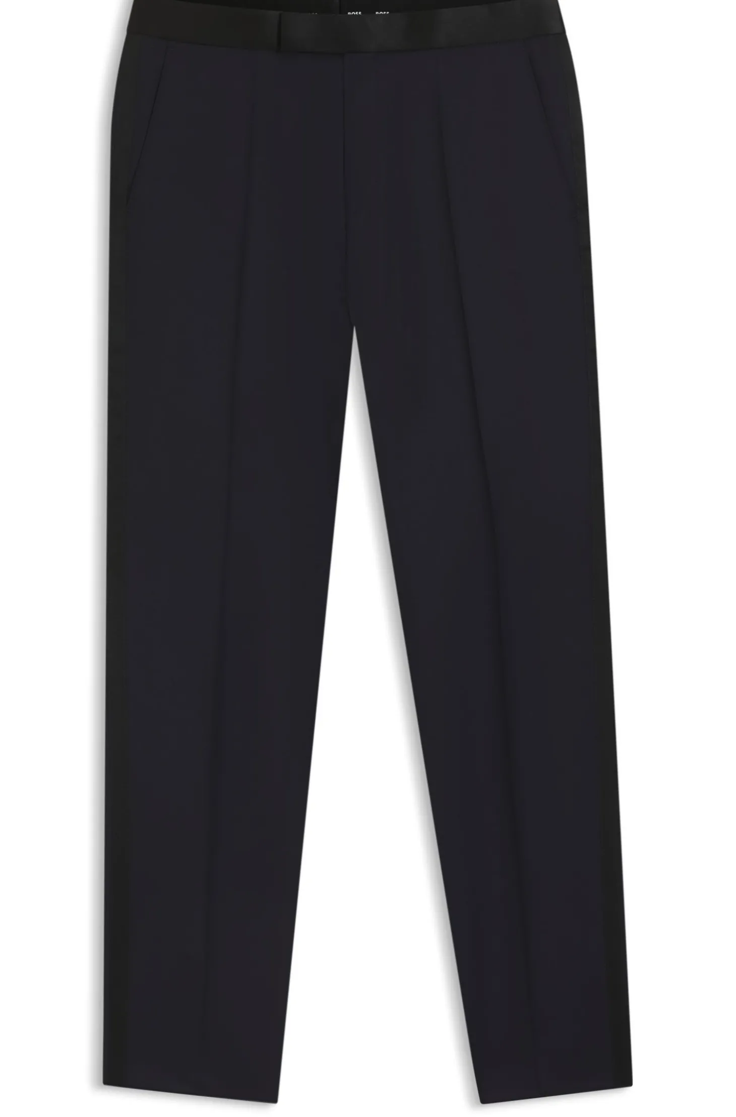 BOSS ONE Slim-Fit Smoking-Hose aus Schurwoll-Serge