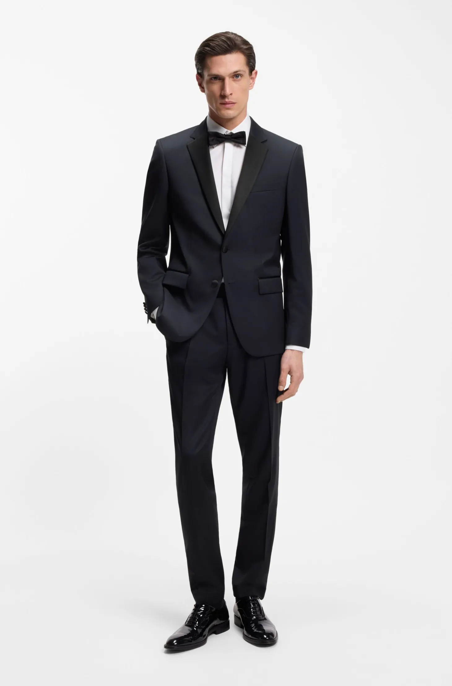 BOSS ONE Slim-Fit Smoking-Jackett aus Schurwoll-Serge
