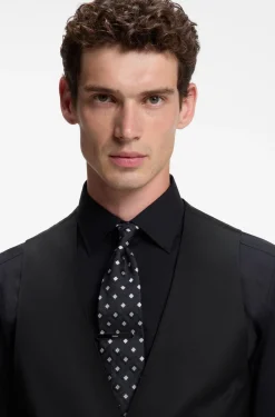 BOSS ONE Slim-Fit Weste aus Schurwoll-Serge