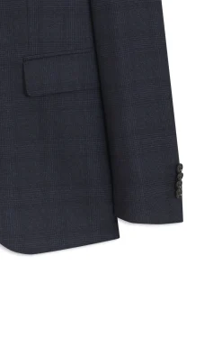 BOSS ONE Slim-Fit Zweiteiler aus karierter Schurwolle