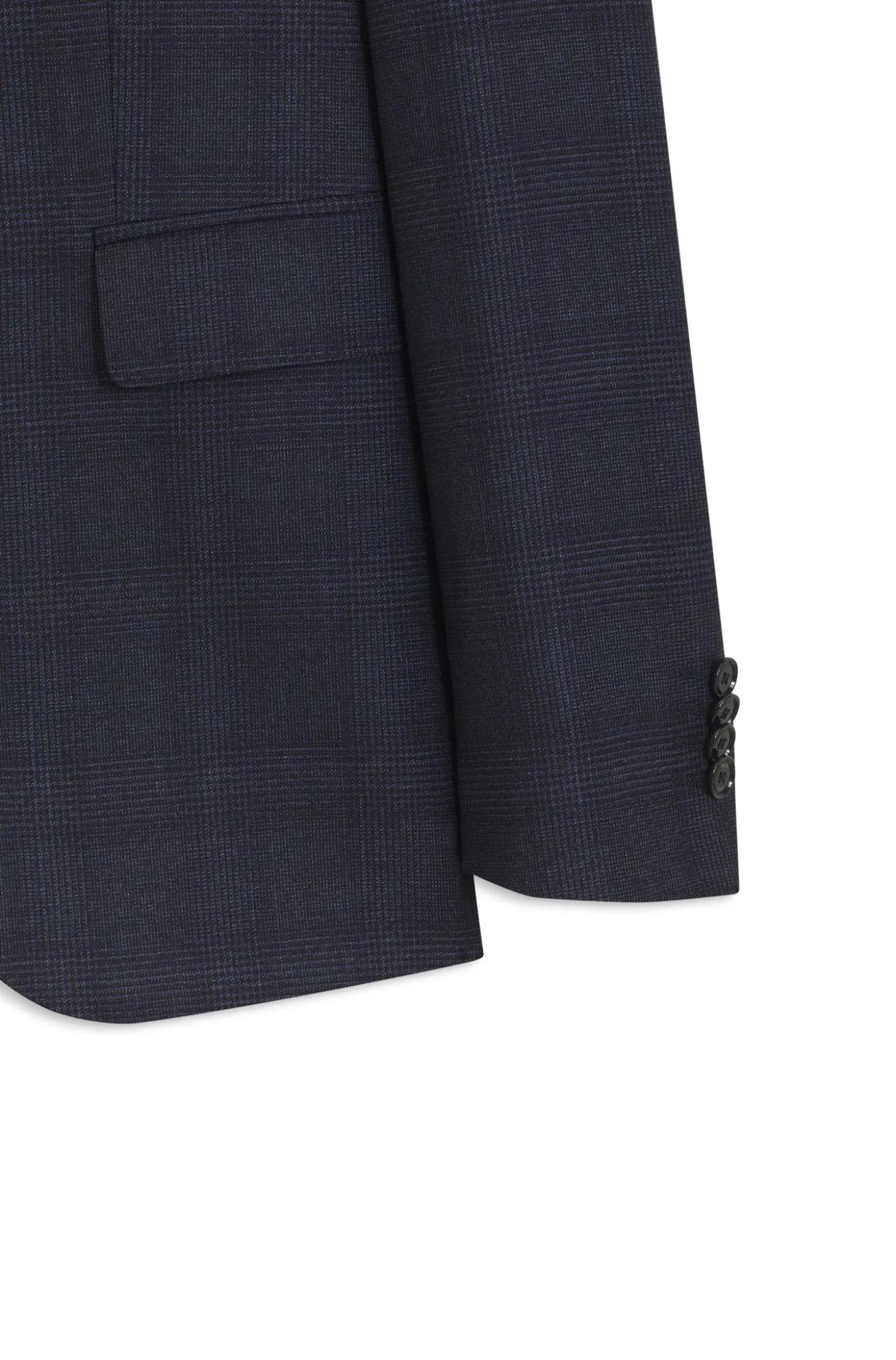 BOSS ONE Slim-Fit Zweiteiler aus karierter Schurwolle