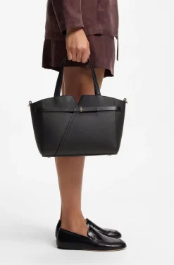 BOSS Revers kleine Tote Bag aus Leder mit Gürtel-Detail