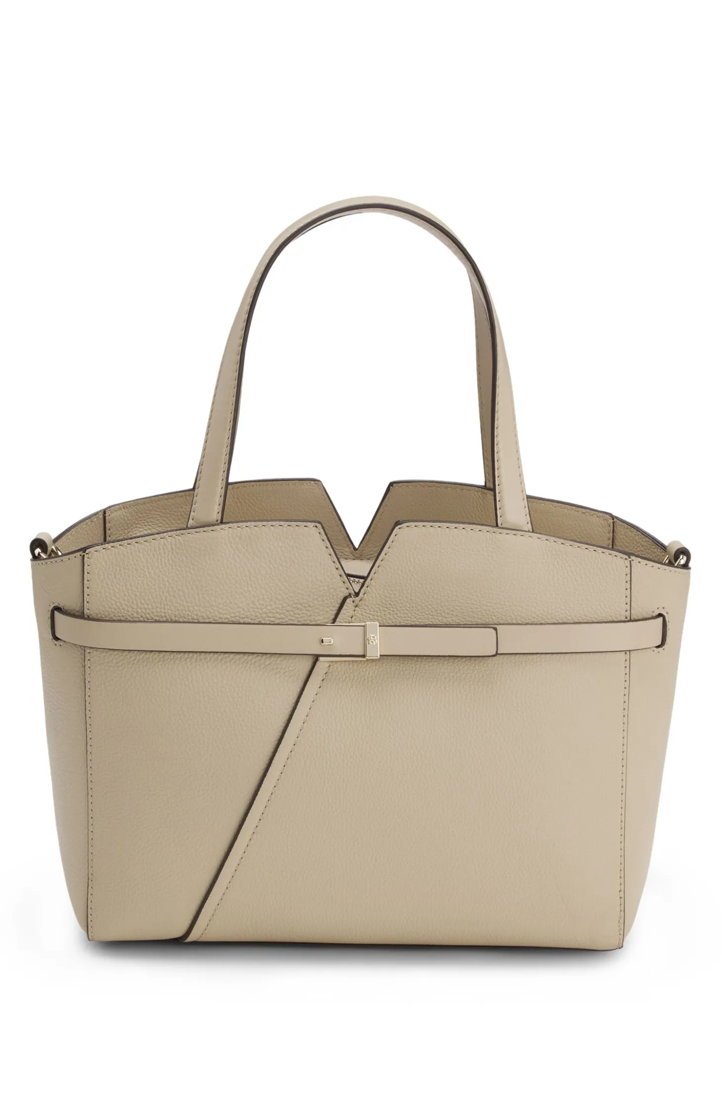 BOSS Revers kleine Tote Bag aus Leder mit Gürtel-Detail
