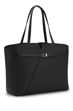 BOSS Revers Tote Bag aus Leder mit Gürtel-Detail