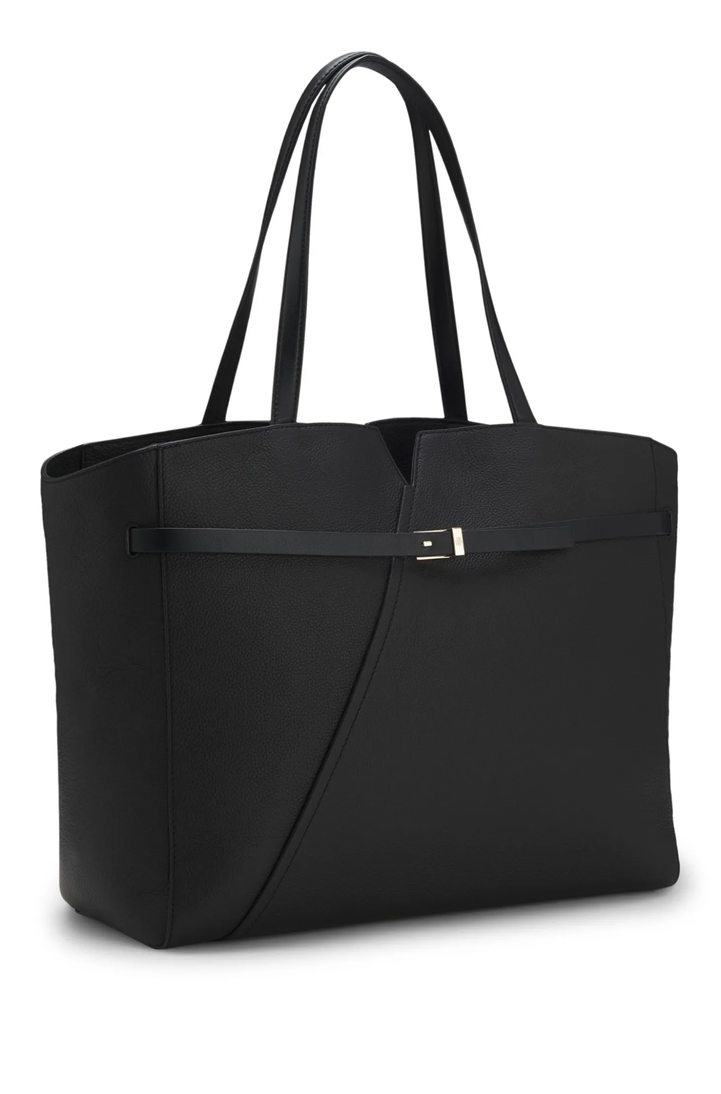 BOSS Revers Tote Bag aus Leder mit Gürtel-Detail