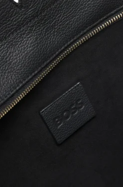 BOSS Revers Tote Bag aus Leder mit Gürtel-Detail