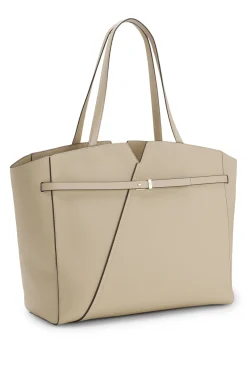 BOSS Revers Tote Bag aus Leder mit Gürtel-Detail