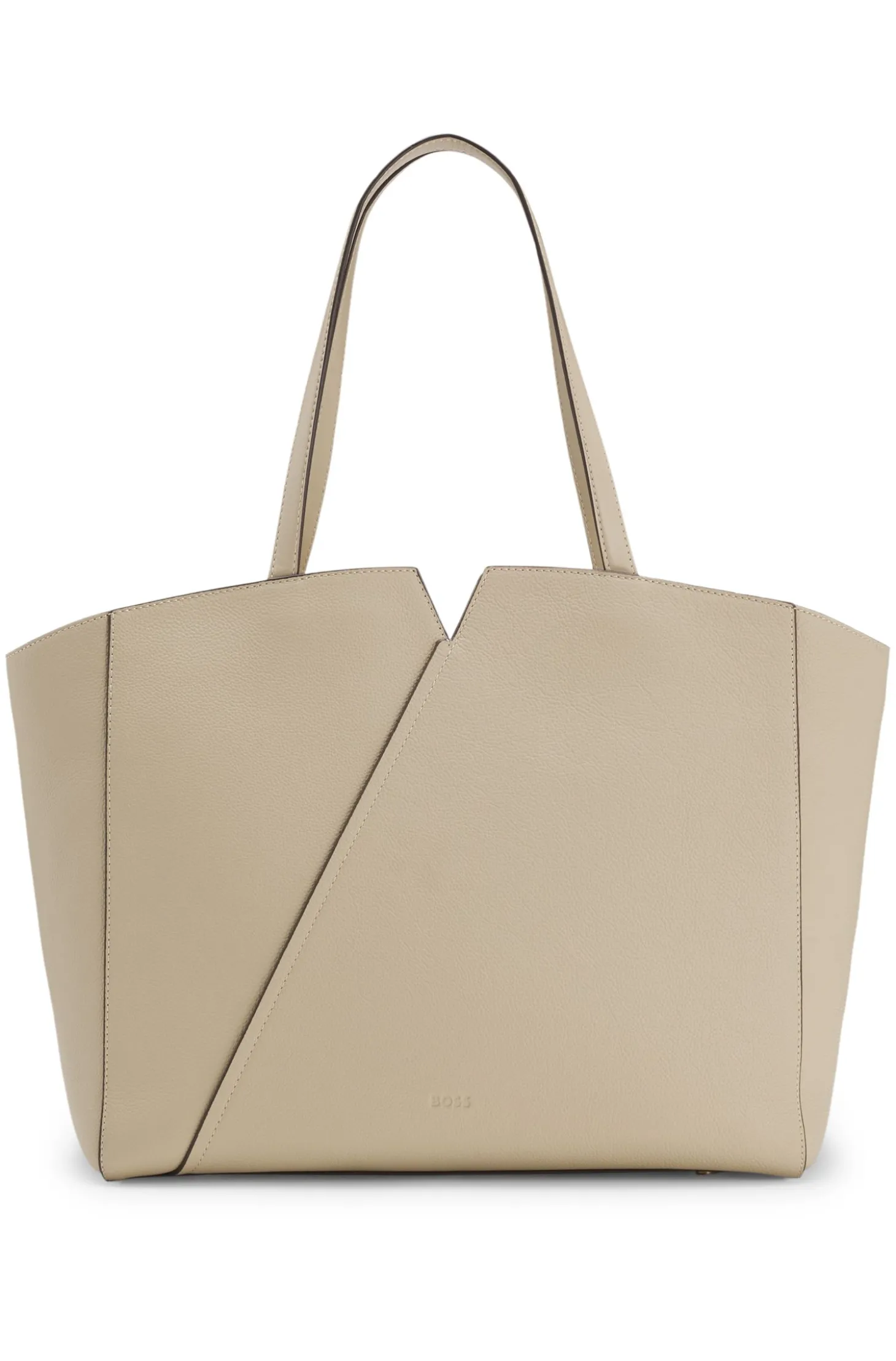 BOSS Revers Tote Bag aus Leder mit Gürtel-Detail