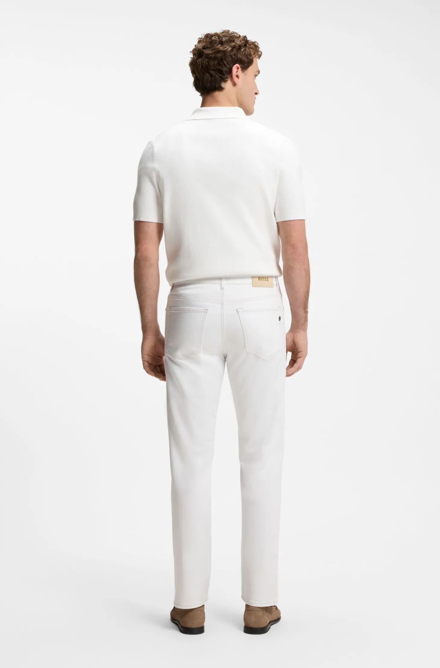 BOSS SELECTED BY SHOHEI OHTANI Jeans aus weißem Denim