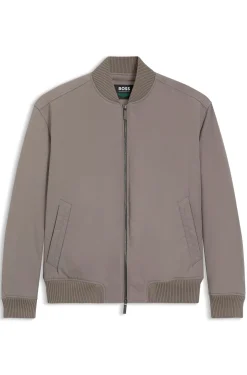 BOSS x ASTON MARTIN Bomberjacke aus wasserabweisendem Twill