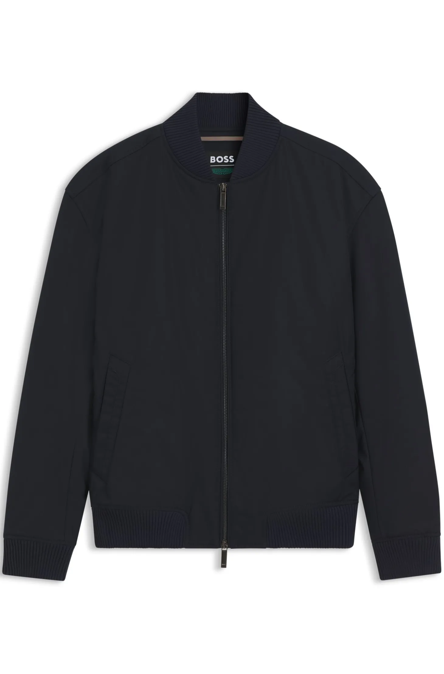 BOSS x ASTON MARTIN Bomberjacke aus wasserabweisendem Twill