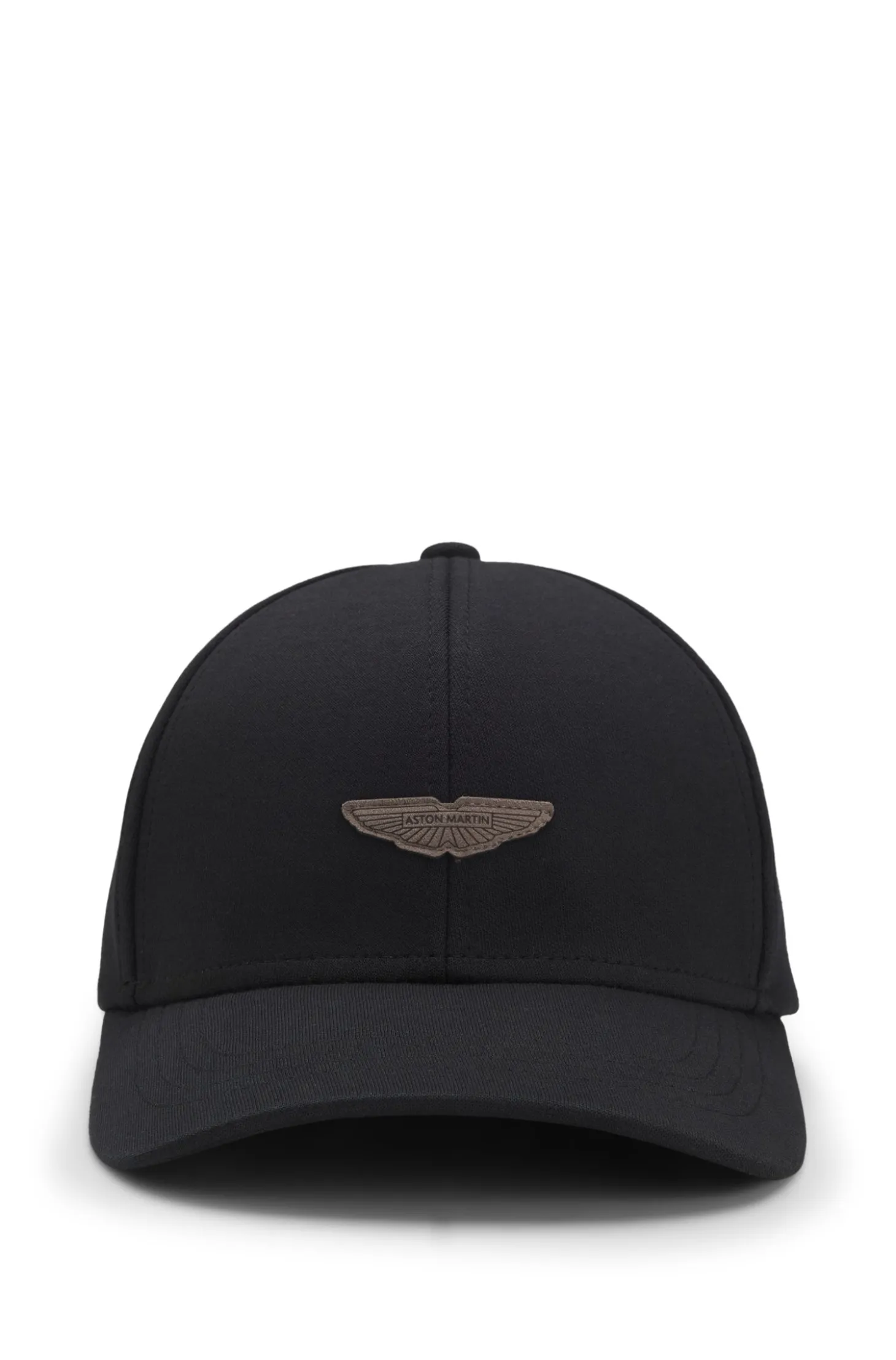BOSS x ASTON MARTIN Cap mit Flügel-Aufnäher aus Veloursleder