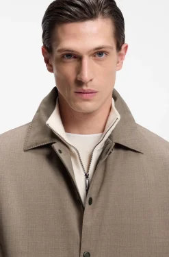 BOSS x ASTON MARTIN Jacke aus Woll-Mix